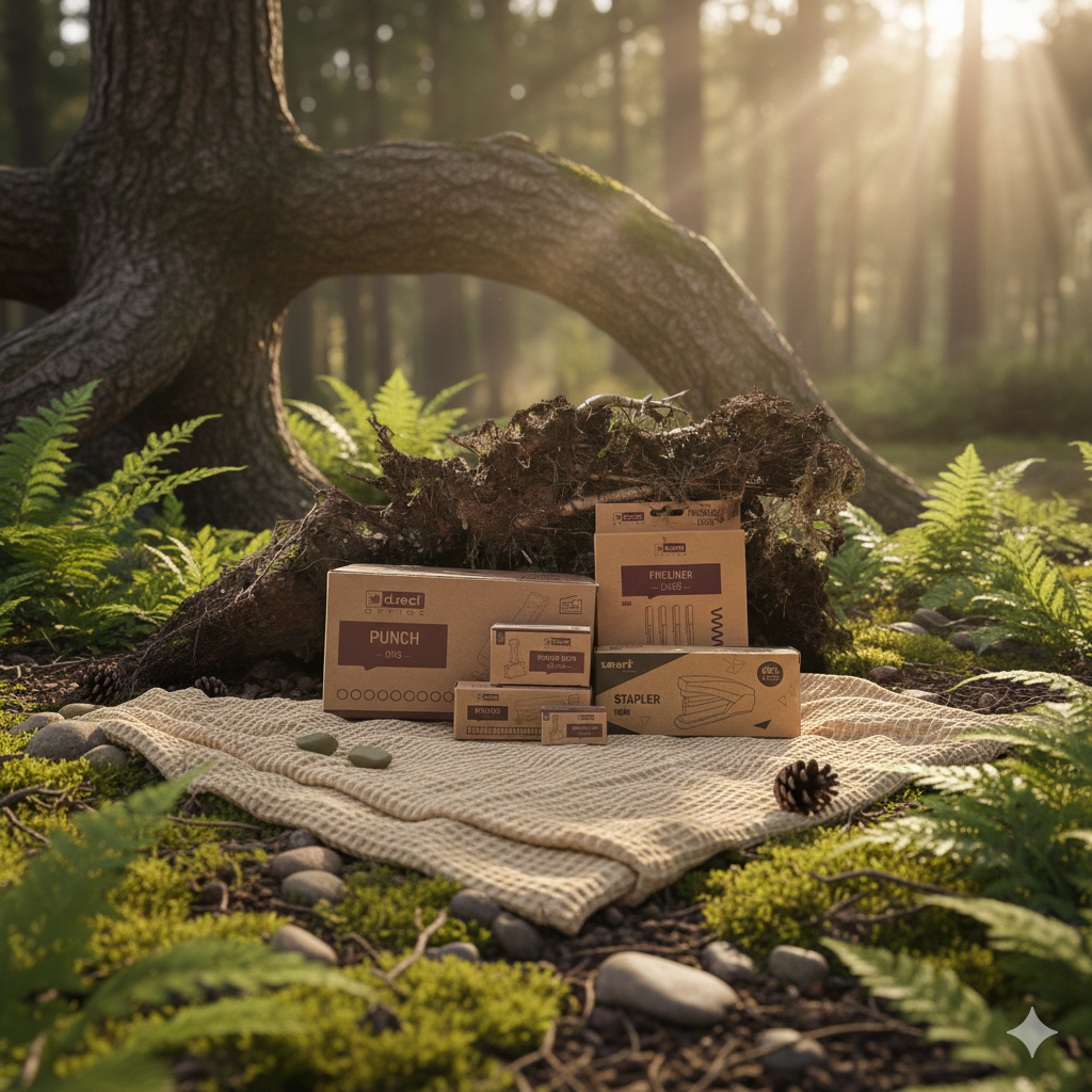 Pełna gama produktów biurowych d.rect OFFICE — zszywacze, dziurkacze, cienkopisy w ekologicznych opakowaniach