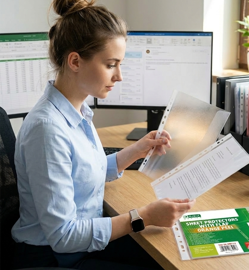 Koszulki i obwoluty d.rect OFFICE — ochrona dokumentów wysokiej przejrzystości